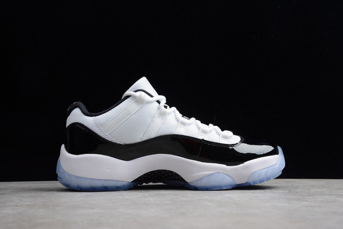 AIR JORDAN 11 RETRO LOW "CONCORD" BLACK/ WHITE mens 528895-153 - Image 6