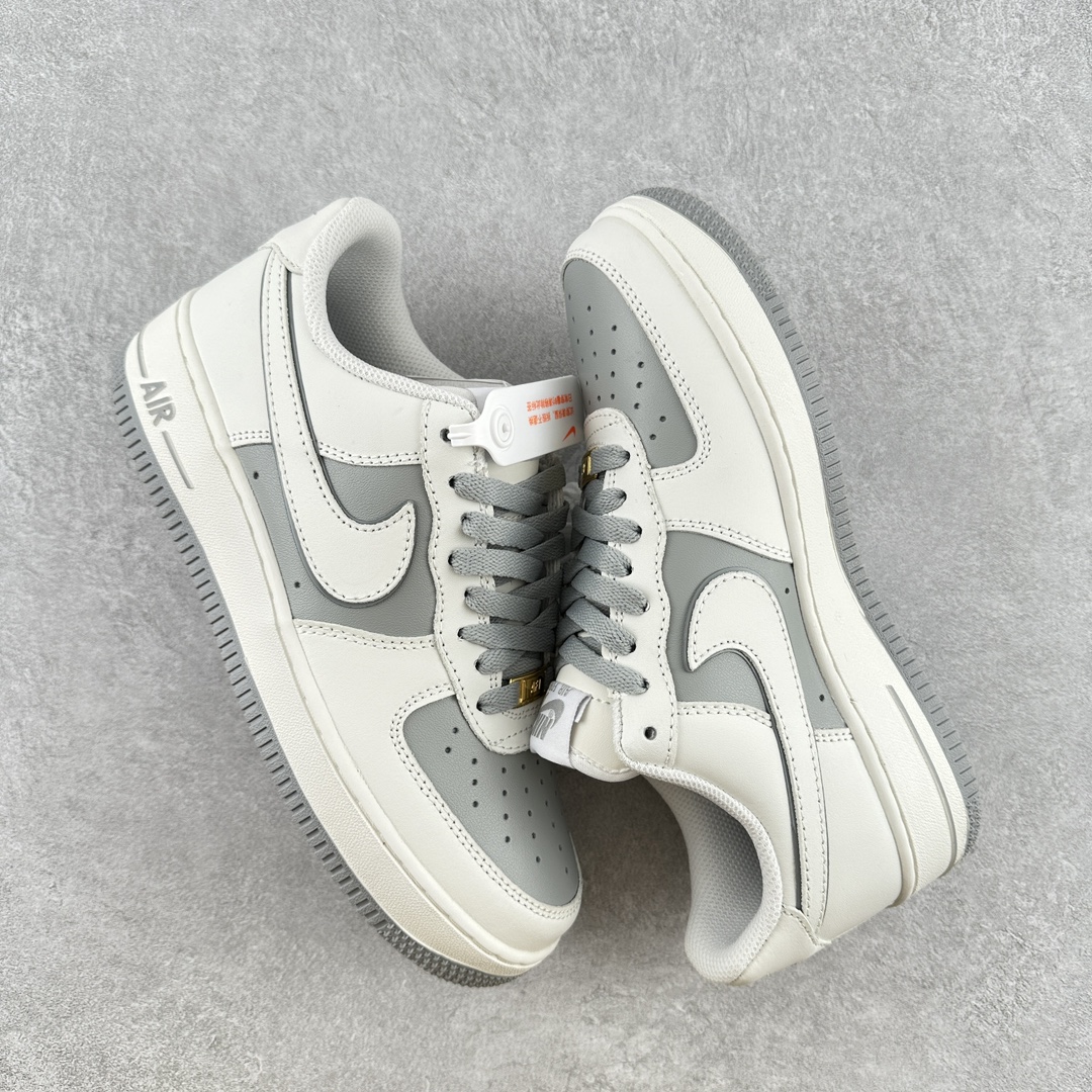Nike Air Force Fashion White Grey - Image 2