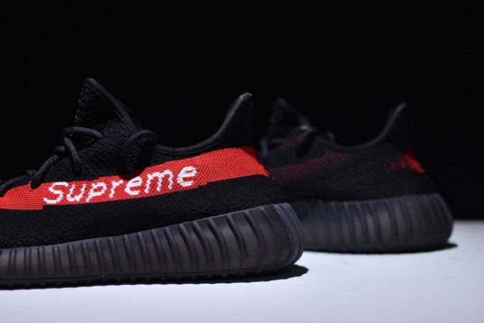 Yeezy Supreme Boost 350 V2 BLACK AND RED - Image 10