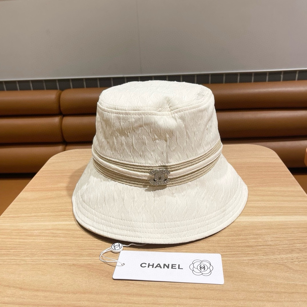 Chanel Shopping Shade Leisure Basin Hat Sunhat - Image 1