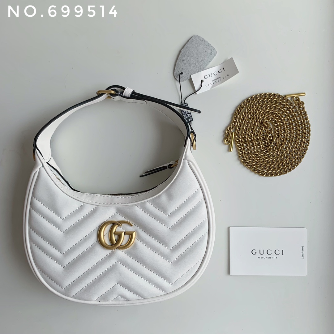 Gucci Marmont Half Moon Shoulder Bag - Image 4