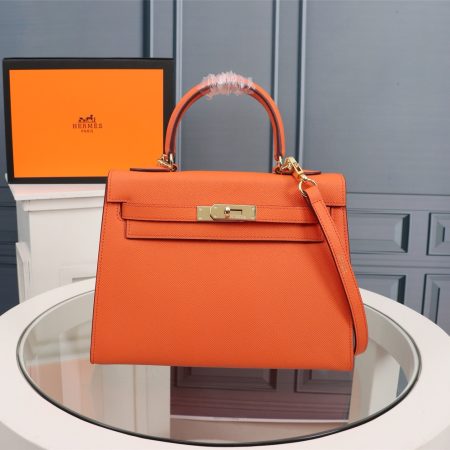 Hermes Kelly Gold Buckle Bag-Epsom - Image 17