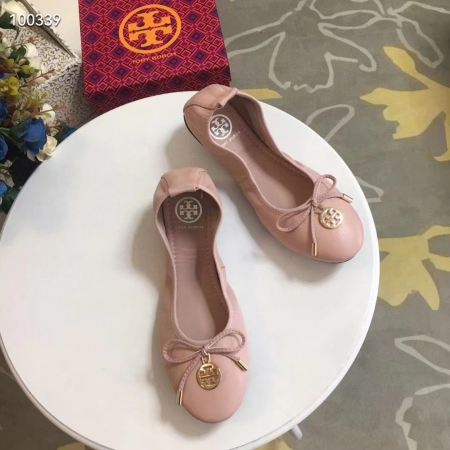 Tory Burch Leather Round Bow  Sandals Slide - Image 4