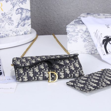 Dior SADDLE Bag Blue Dior Oblique Jacquard - Image 5