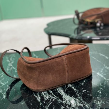 Prada Darling Suede Handbag 10A quality 1BE078 - Image 6