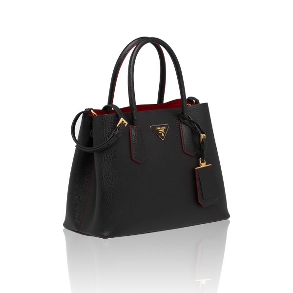Prada Double Saffiano Leather Mini Handbag
