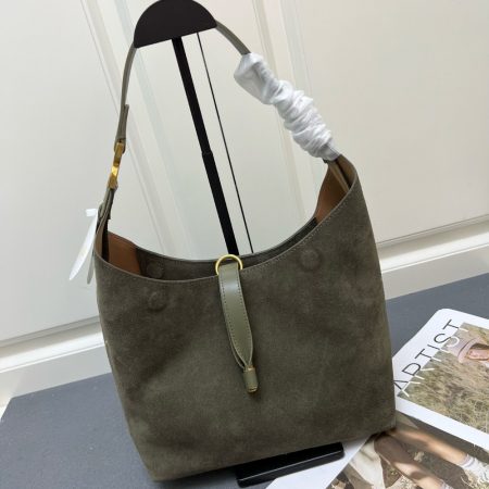 Chloe Marcie Suede Leather Bag - Image 5