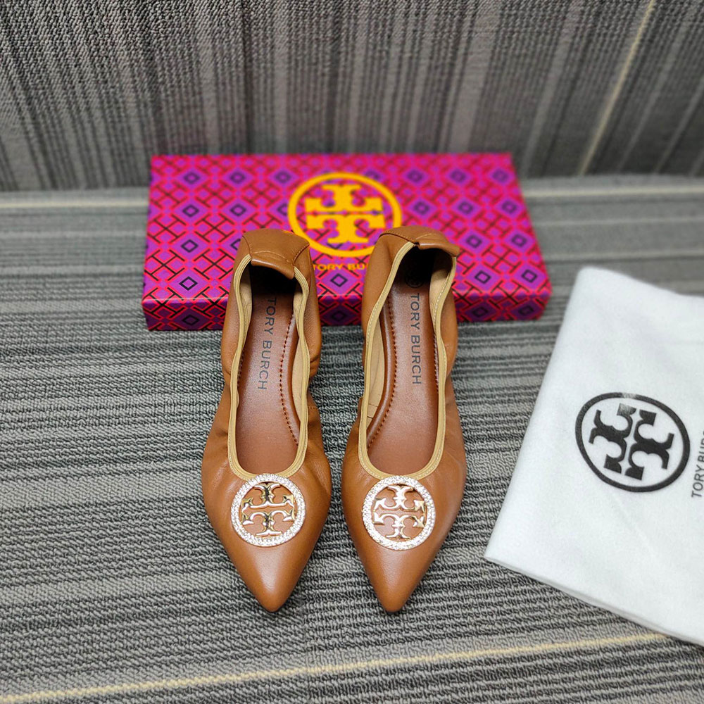Tory Burch Stylish And Elegant Ballet Flats Sandals Slide - Image 10