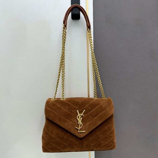 YSL LouLou Quilted Suede Bag