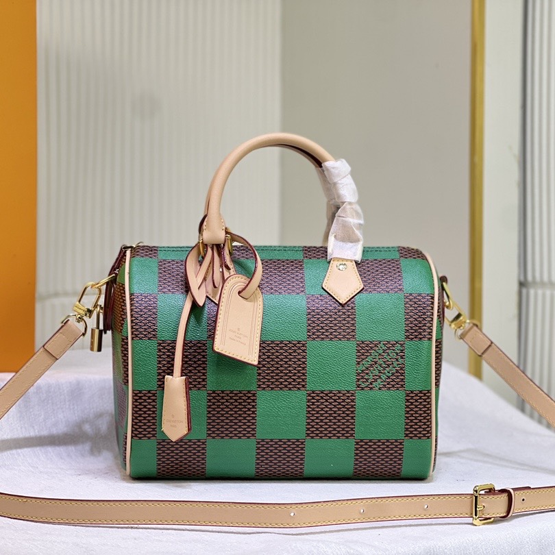 LV  Speedy 25 Checkerboard Shoulder Bag Handbag - Image 4