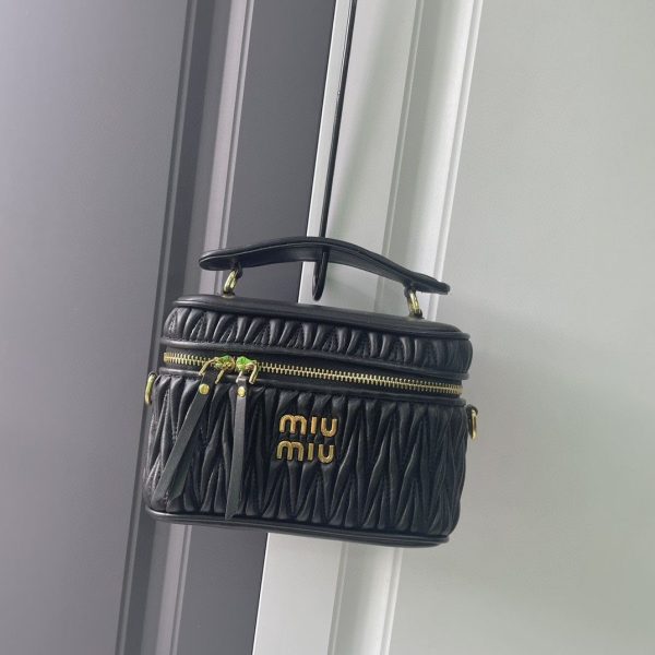 MIU MIU Matelassé Nappa Leather Shoulder Bag