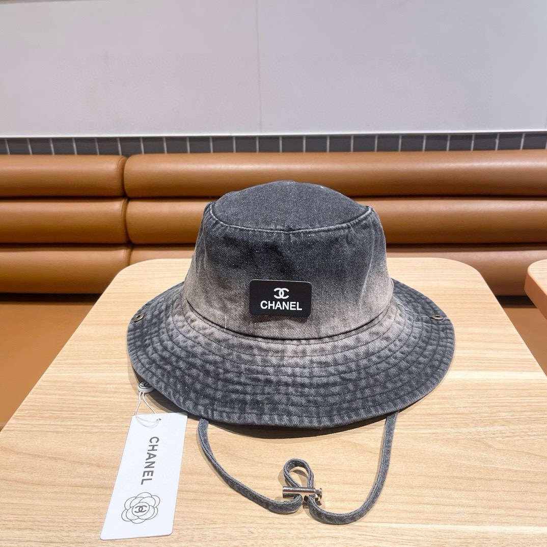 Chanel Tie Dye Old Cowboy Fisherman Hat Sunhat - Image 1