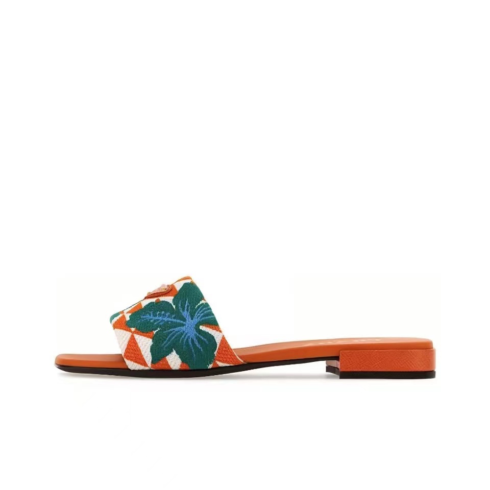 Prada Open-toed Flip-flops With Round Heads Slide Sandal - Image 2