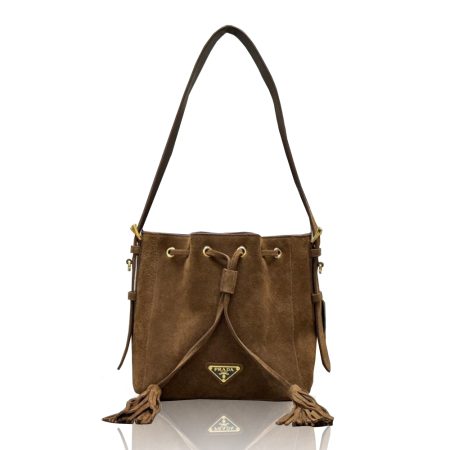 Prada Suede Bucket Bag 10A quality 1BE079 - Image 1