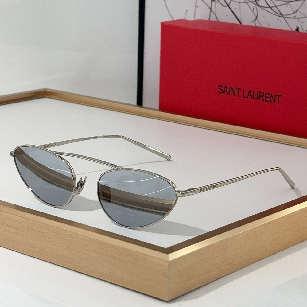 Saint Laurent YSL Metal Blackout anti-UV Sunglasses Top Quality - Image 2