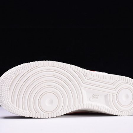 Nike Air Force 1 07 White Sport Red New Shoes 315122-126 - Image 8