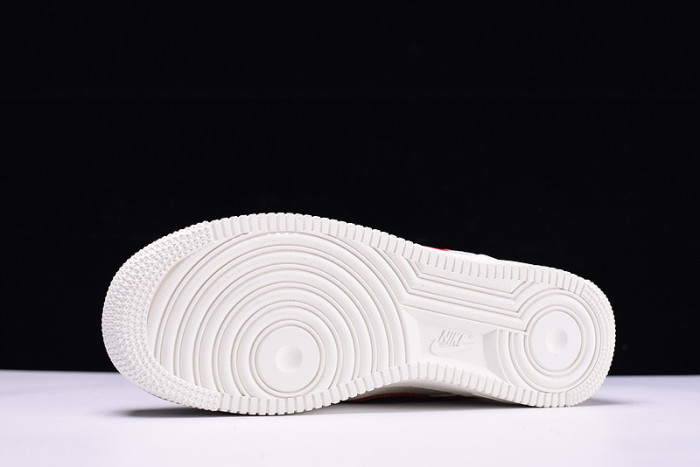 Nike Air Force 1 07 White Sport Red New Shoes 315122-126 - Image 8