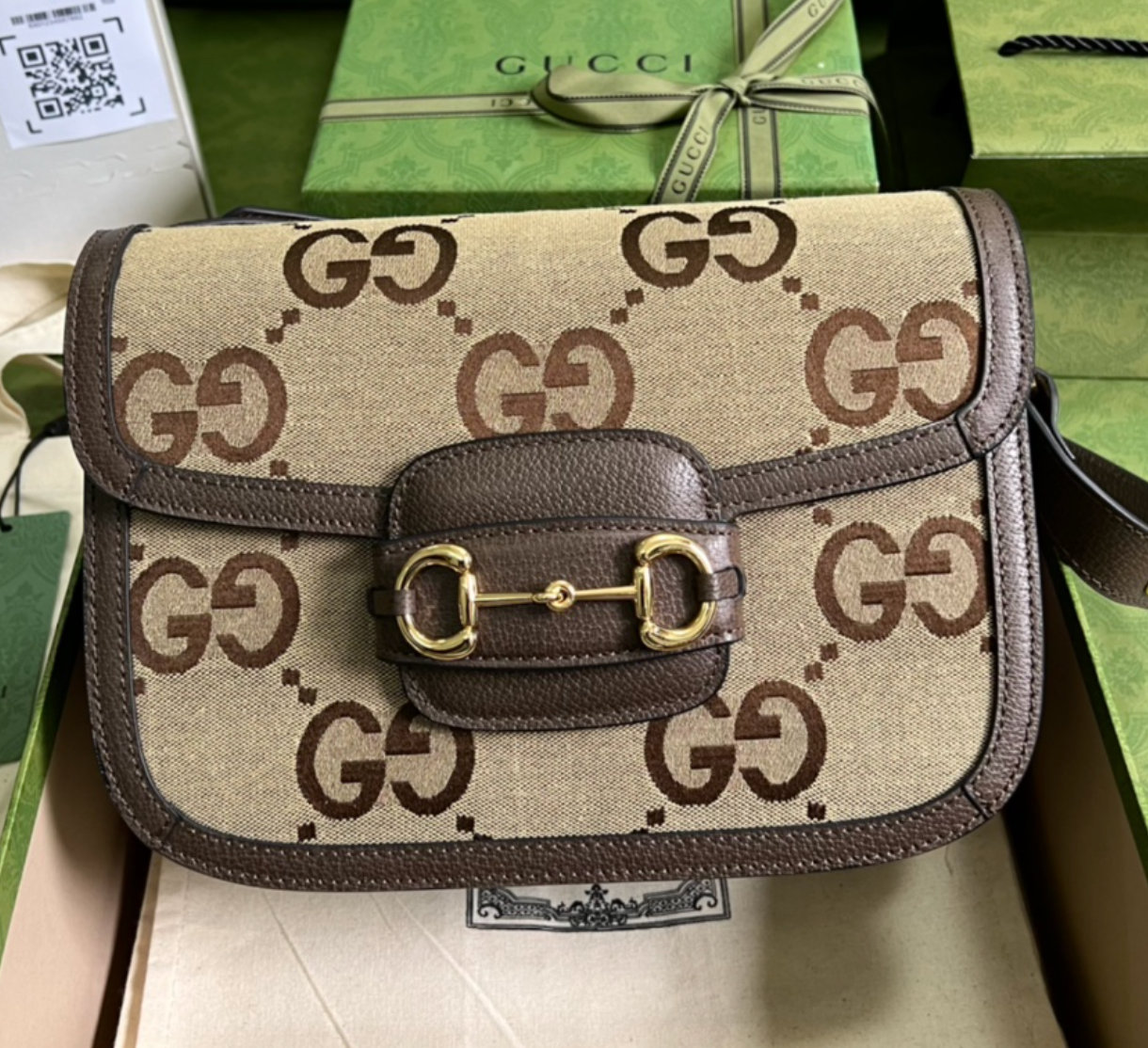 GUCCI 1955 Horsebit Shoulder Bag - Image 10