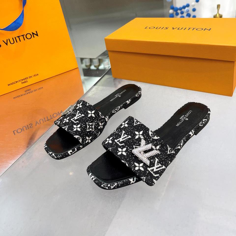 LV Flat Flat Flip-flops  Slide Sandal - Image 2