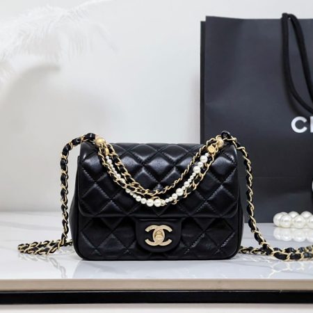 Chanel 24P Mini Square Black - Image 2