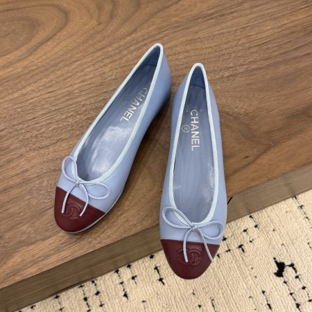 Chanel 26S Matthieu Blazy's Ballet Flats Burgundy Blue - Image 3