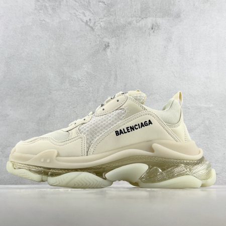 Balenciaga Triple S Clear Sole Sneakers Beige Mirror Version 10A - Image 4