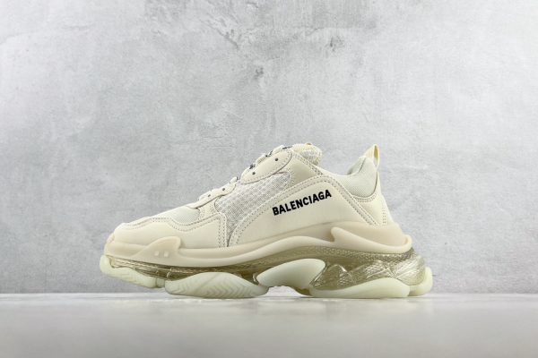 Balenciaga Triple S Clear Sole Sneakers Beige Mirror Version 10A