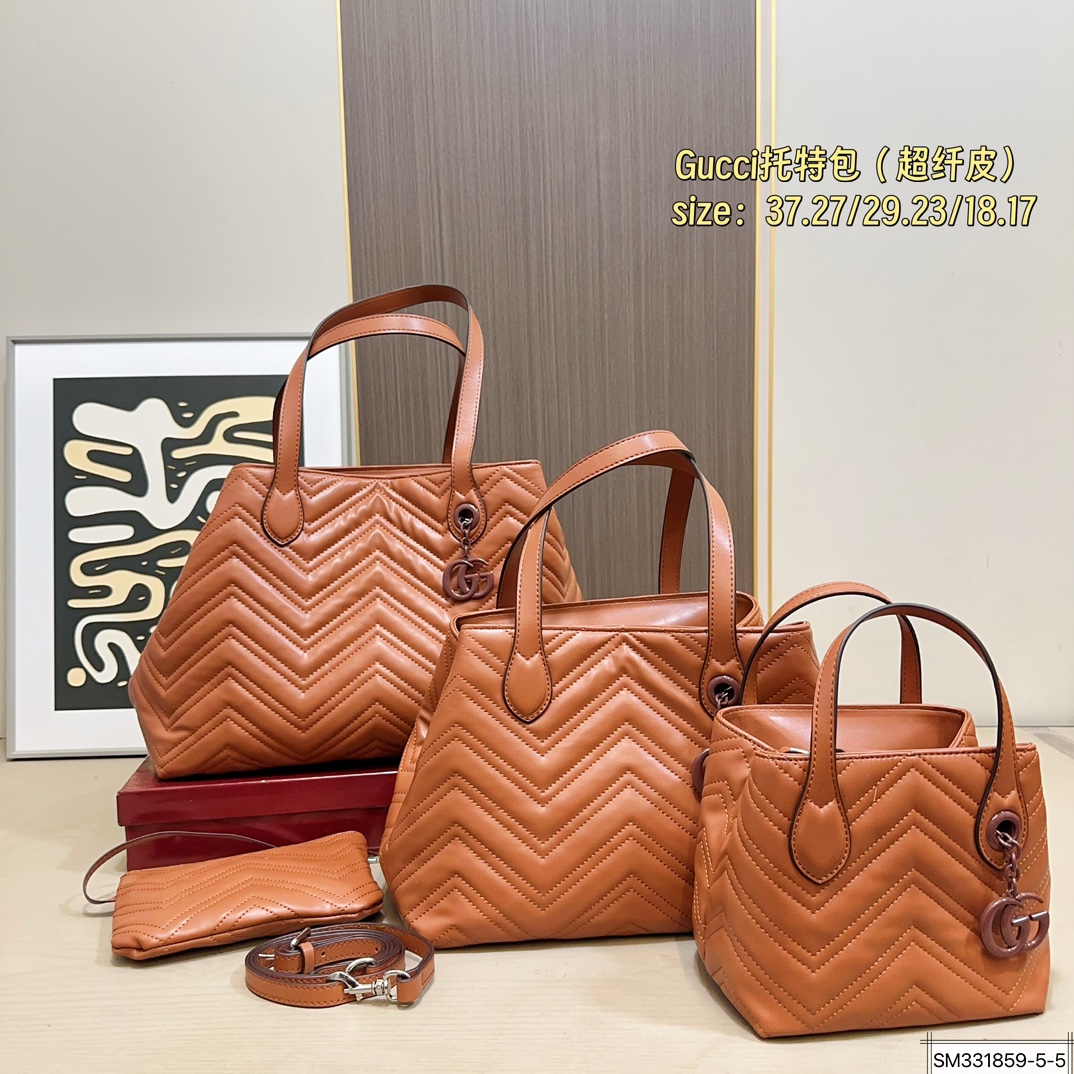 Gucci Gg Marmont Quilted Tote Bag - Image 4