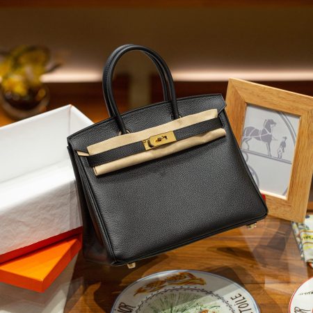 Hermès Birkin 30 black Togo Leather Gold Hardware Bag - 10A Mirror Version - Image 8