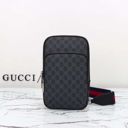 Gucci GG Black Small Slingbag in black GG Supreme - Image 1