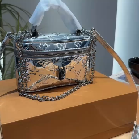 LV New Silver Makeup Bag - Image 2