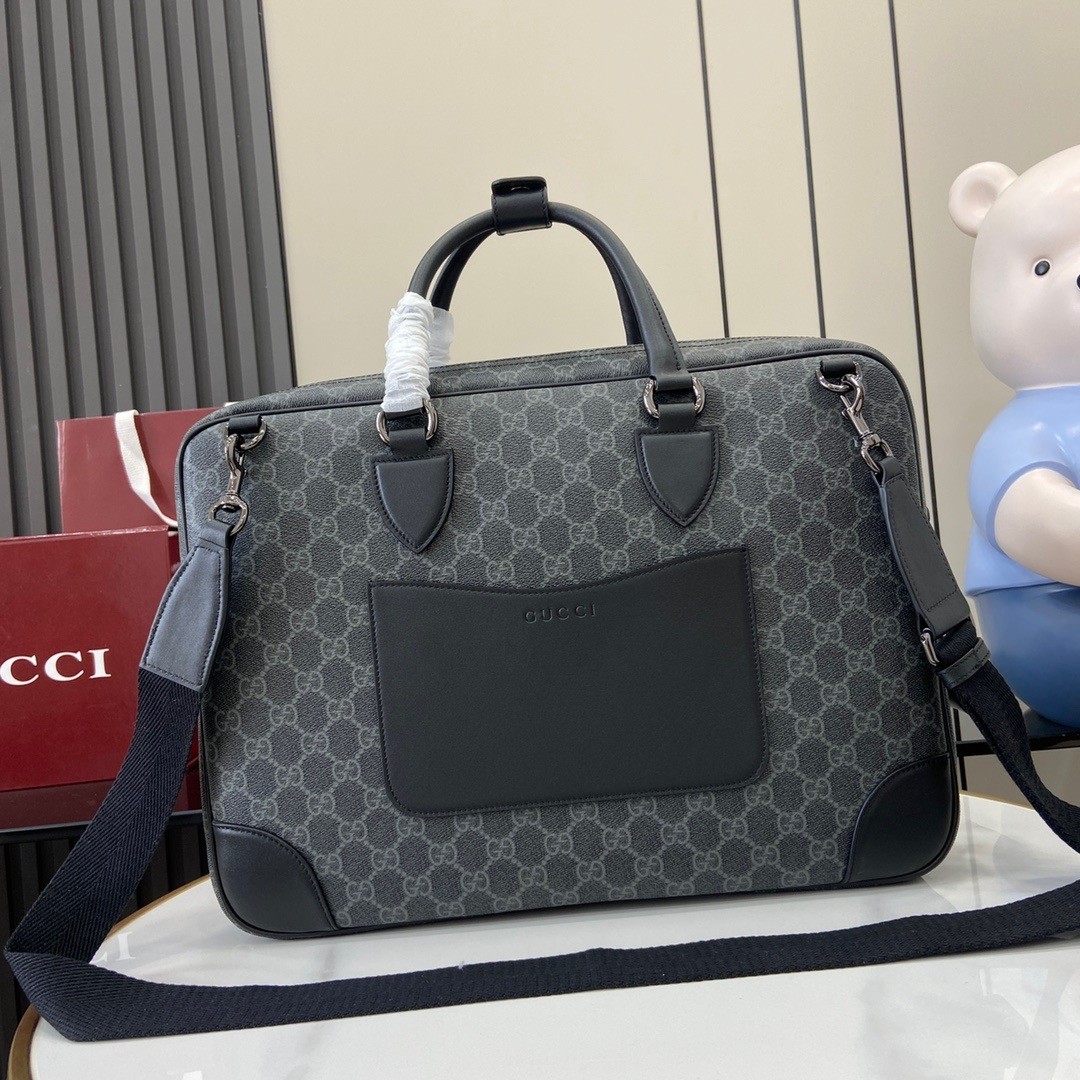 Gucci GG Emblem Laptop Bag - Image 3