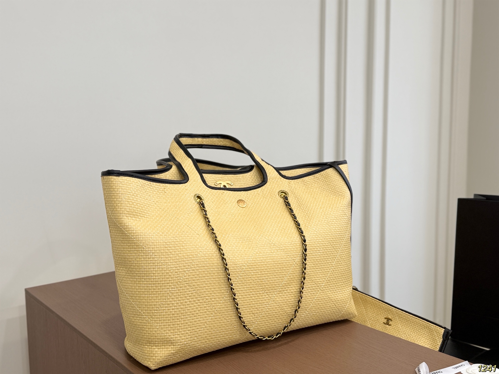 Chanel Woven Tote Bag - Image 5