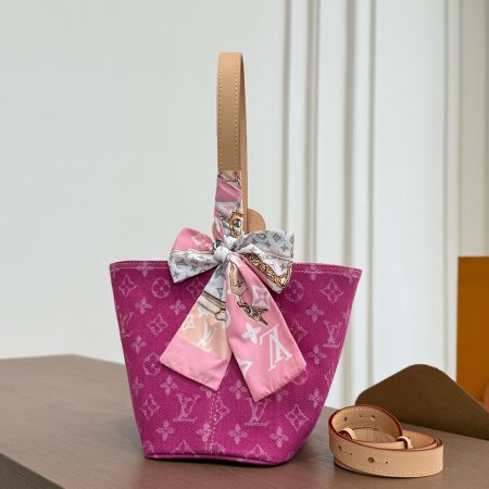 LV Allinbb Bucket Bag Denim Bag - Image 5