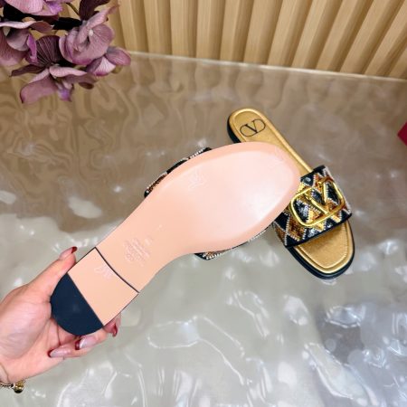 Valentino Women VLogo Slide Sandals - Image 11
