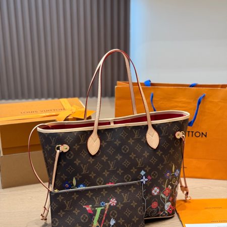 LV x TM Neverfull MM Monogram Bag - Image 3