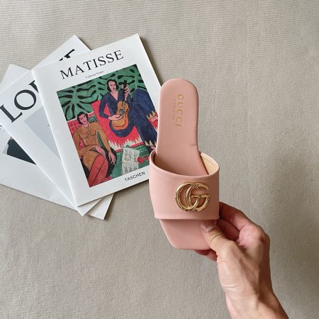 Gucci 26SS – Double G Wide-Toe Flat Sandals - Image 12