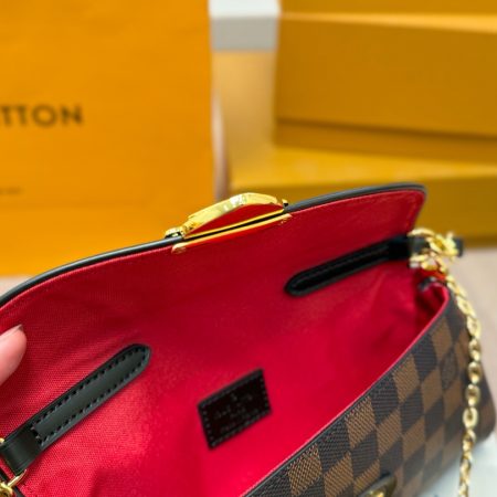 LV Monogram Leather Beverly Clutch - Image 6