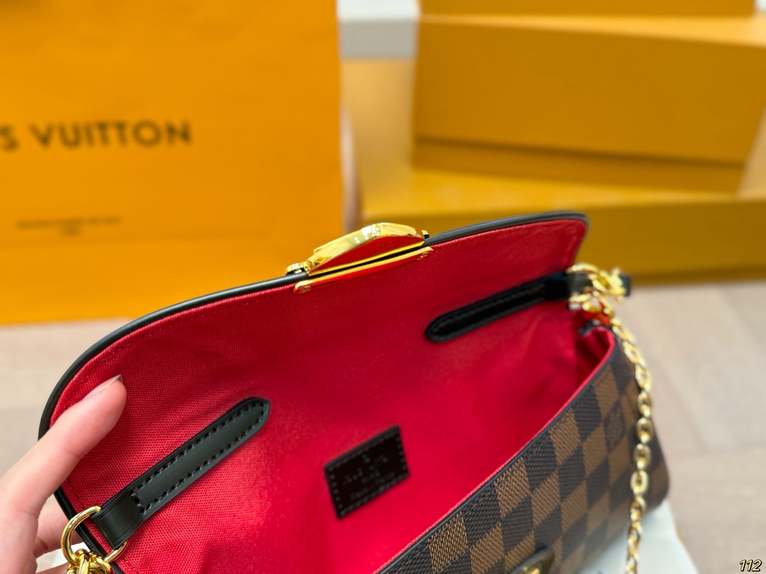 LV Monogram Leather Beverly Clutch - Image 6