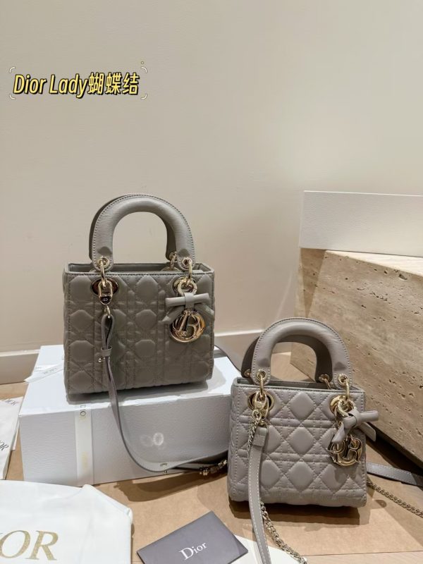 Dior Small & Micro Lady Dior My ABC Dior Bag with bow