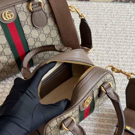 Gucci GG Supreme Ophidia GG Top Handle Bag - Image 9