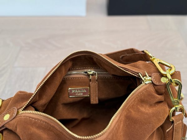 Prada Suede Shoulder Bag