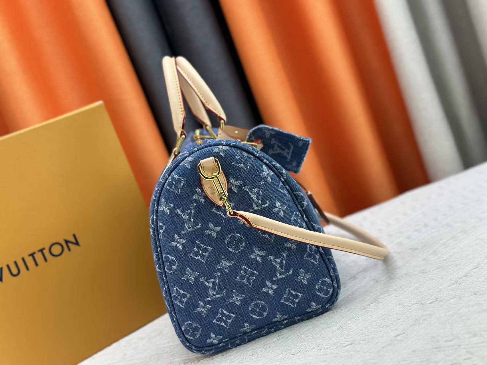 LV Speedy Bandoulière 30 Denim - Image 4