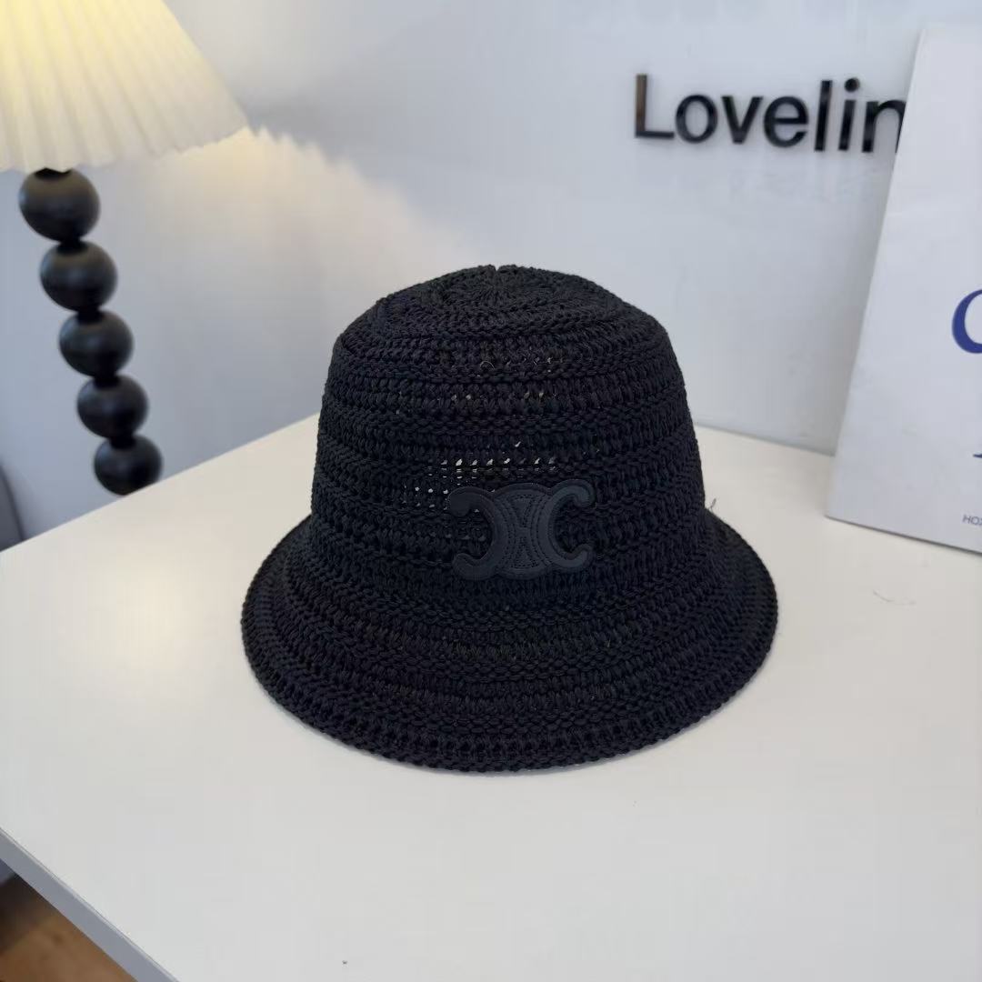 Céline Knitted Boater Hat - Image 3