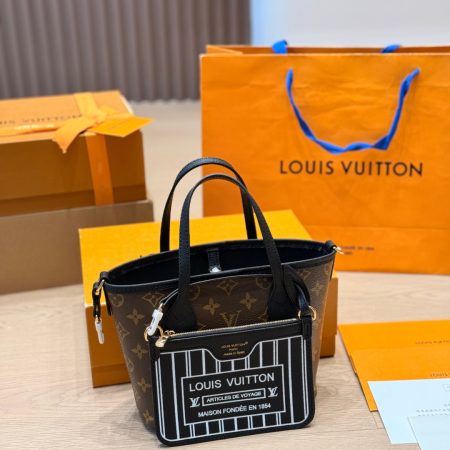 LV Neverfull BB Bandouliere Inside Out Tote Bag - Image 7