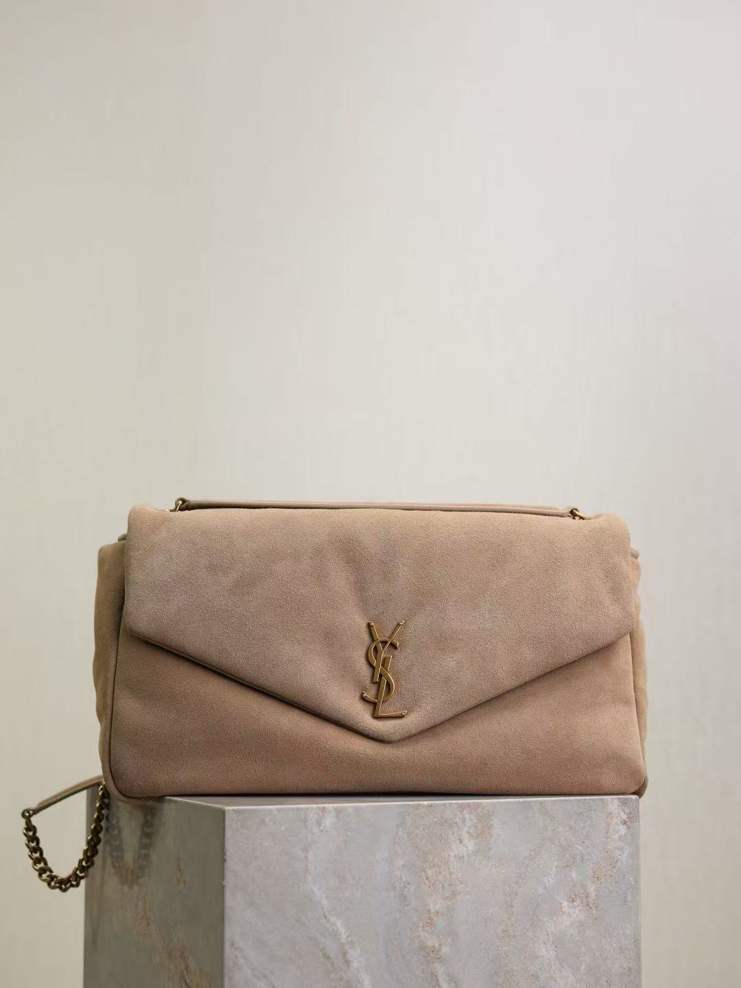 YSL Suede Chain Bag - Image 1