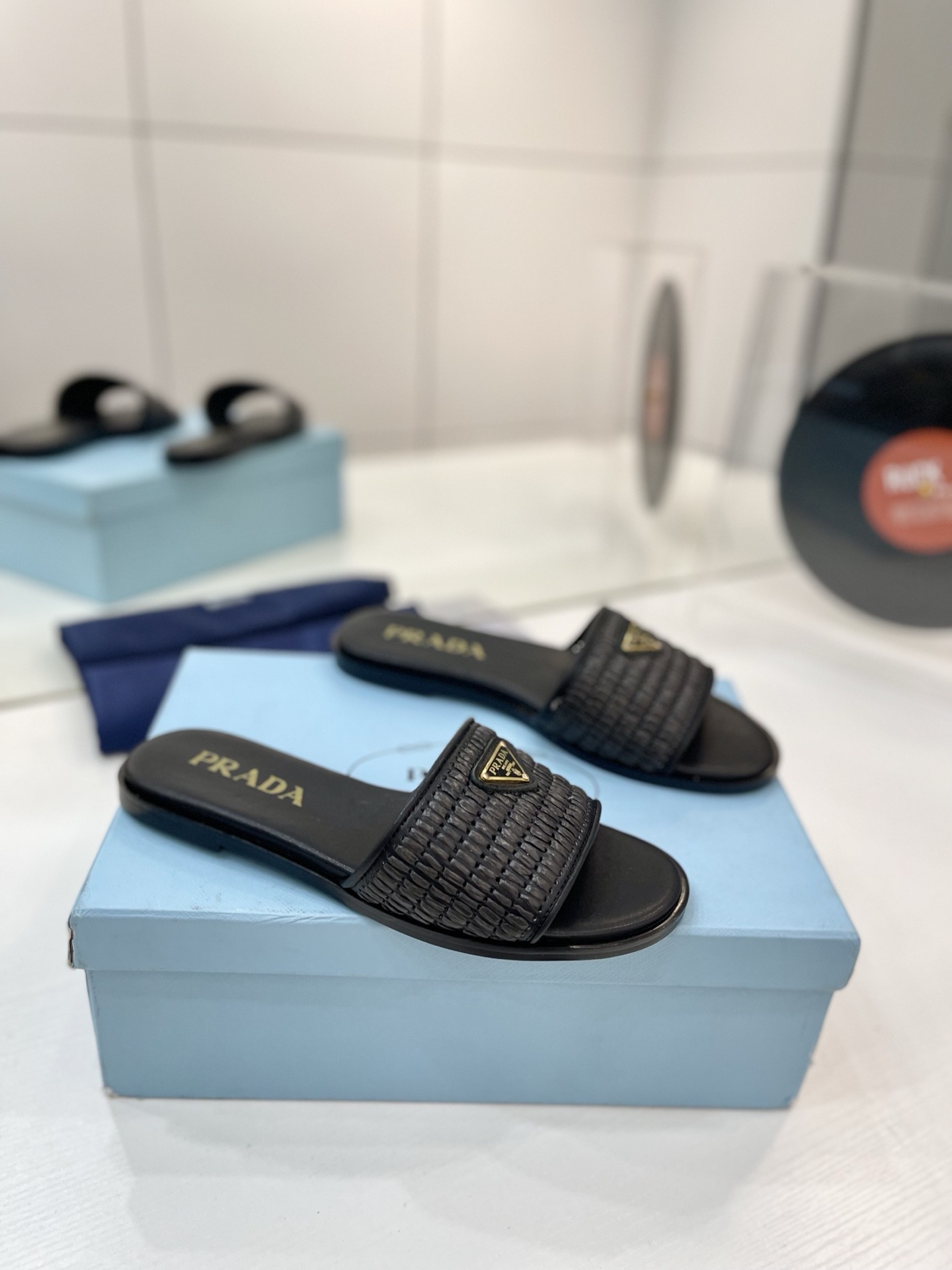 Prada Triangle-logo Sandals - Image 2