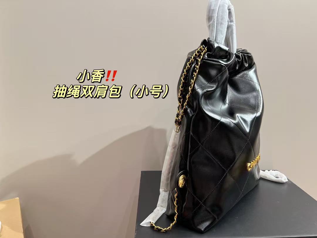 Chanel 23P Black Beaute Backpack 22 Mini Bag - Image 3