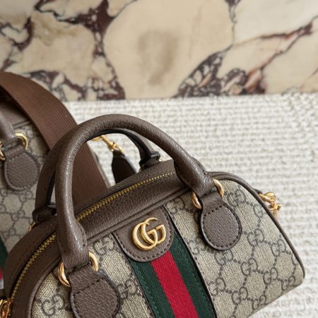Gucci GG Supreme Ophidia GG Top Handle Bag - Image 4