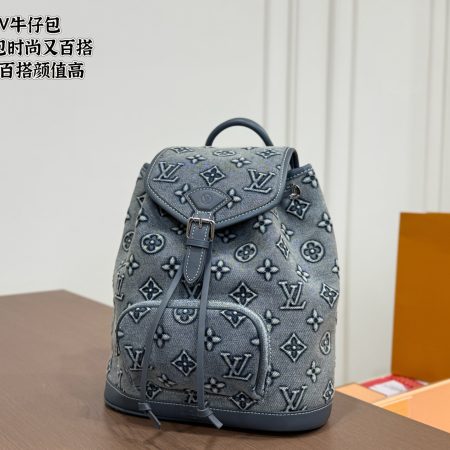 LV Denim Backpack - Image 5